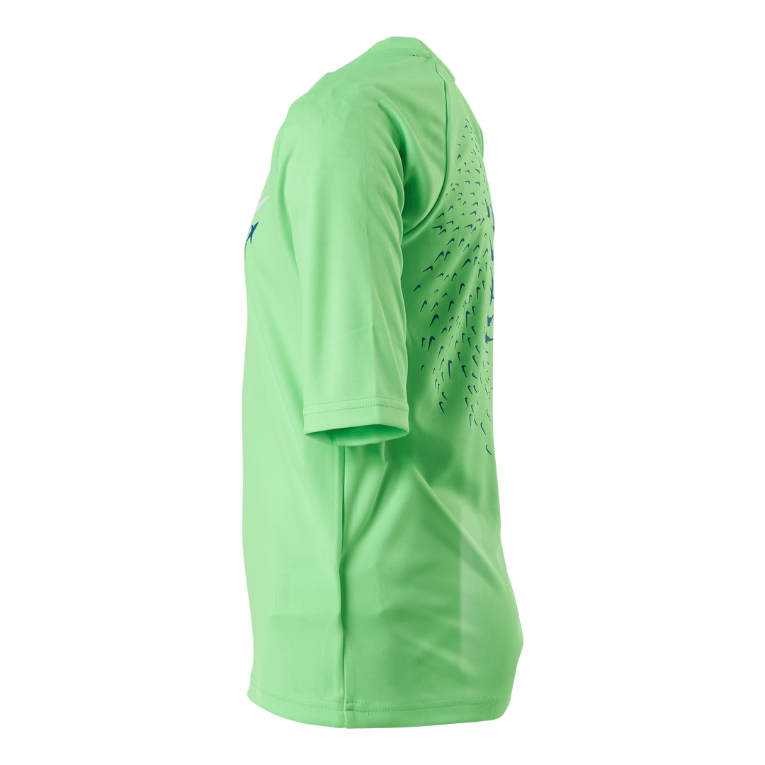 Junior Short Sleeve Hydroguard Shark Green
