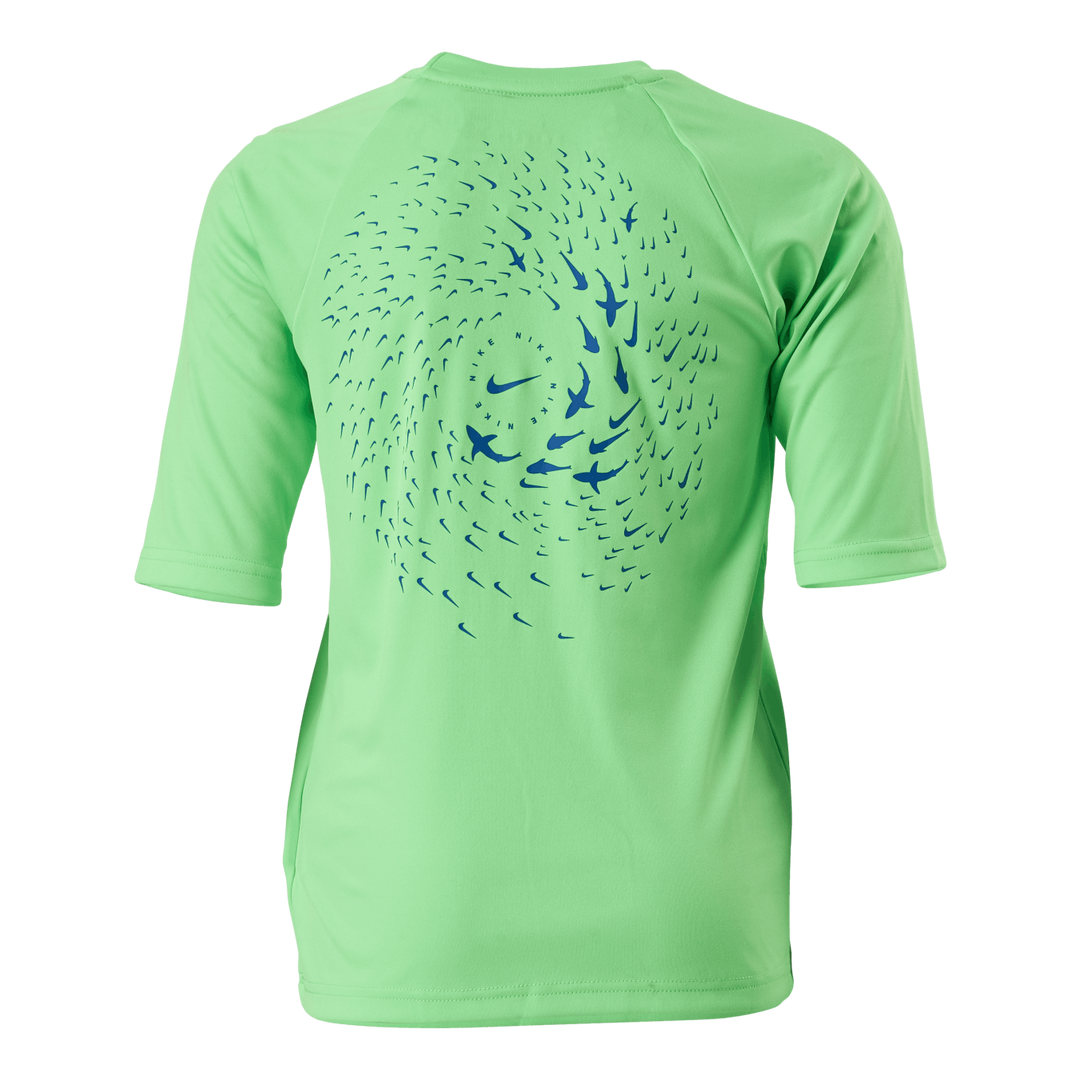 Junior Short Sleeve Hydroguard Shark Green