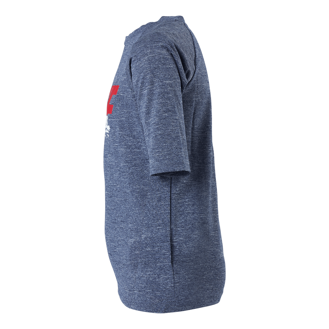 Junior Short Sleeve Hydroguard Sunset Blue