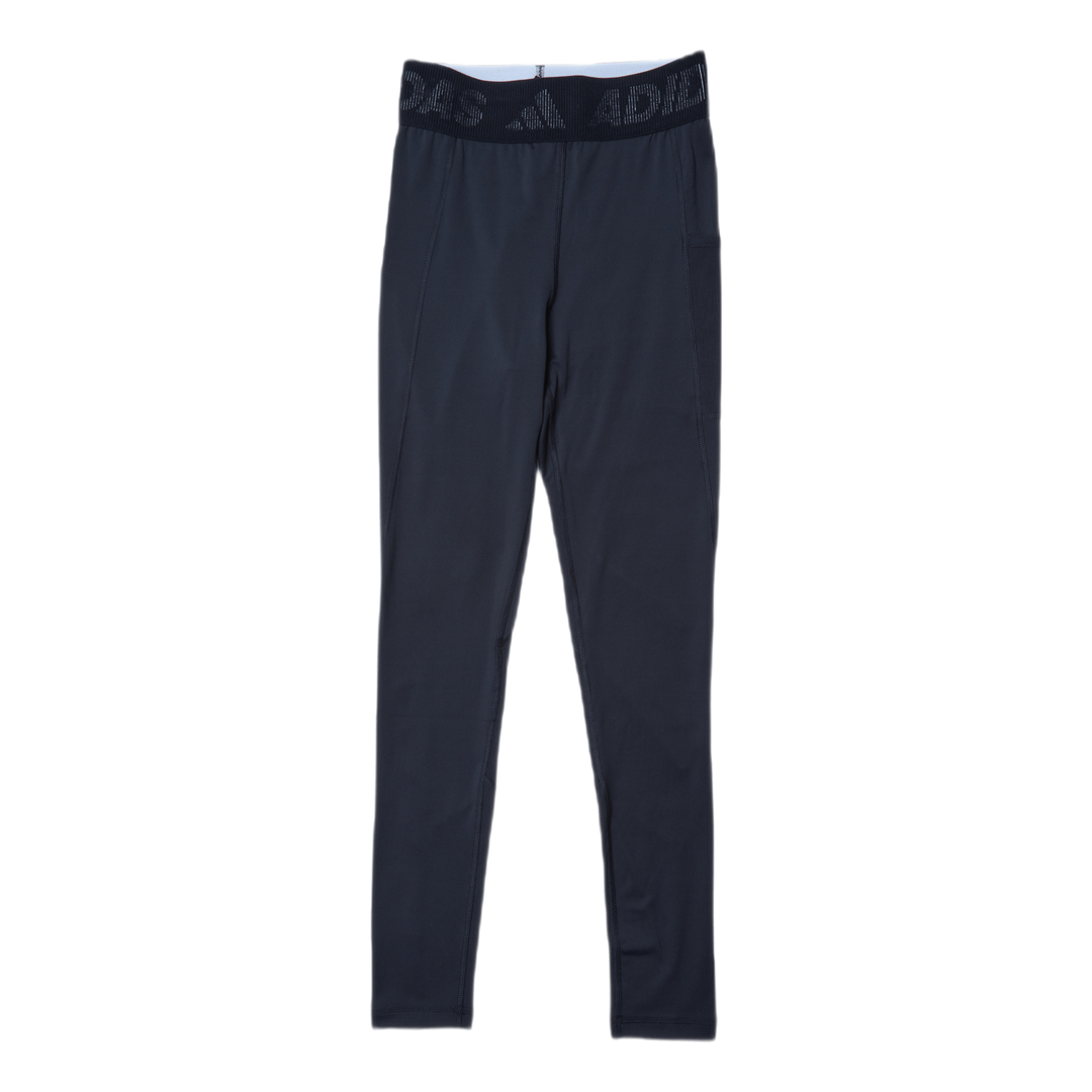 Techfit Long Branded Elastic Tight Black / White