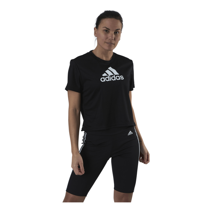 Cropped Logo Sport T-Shirt Black / White