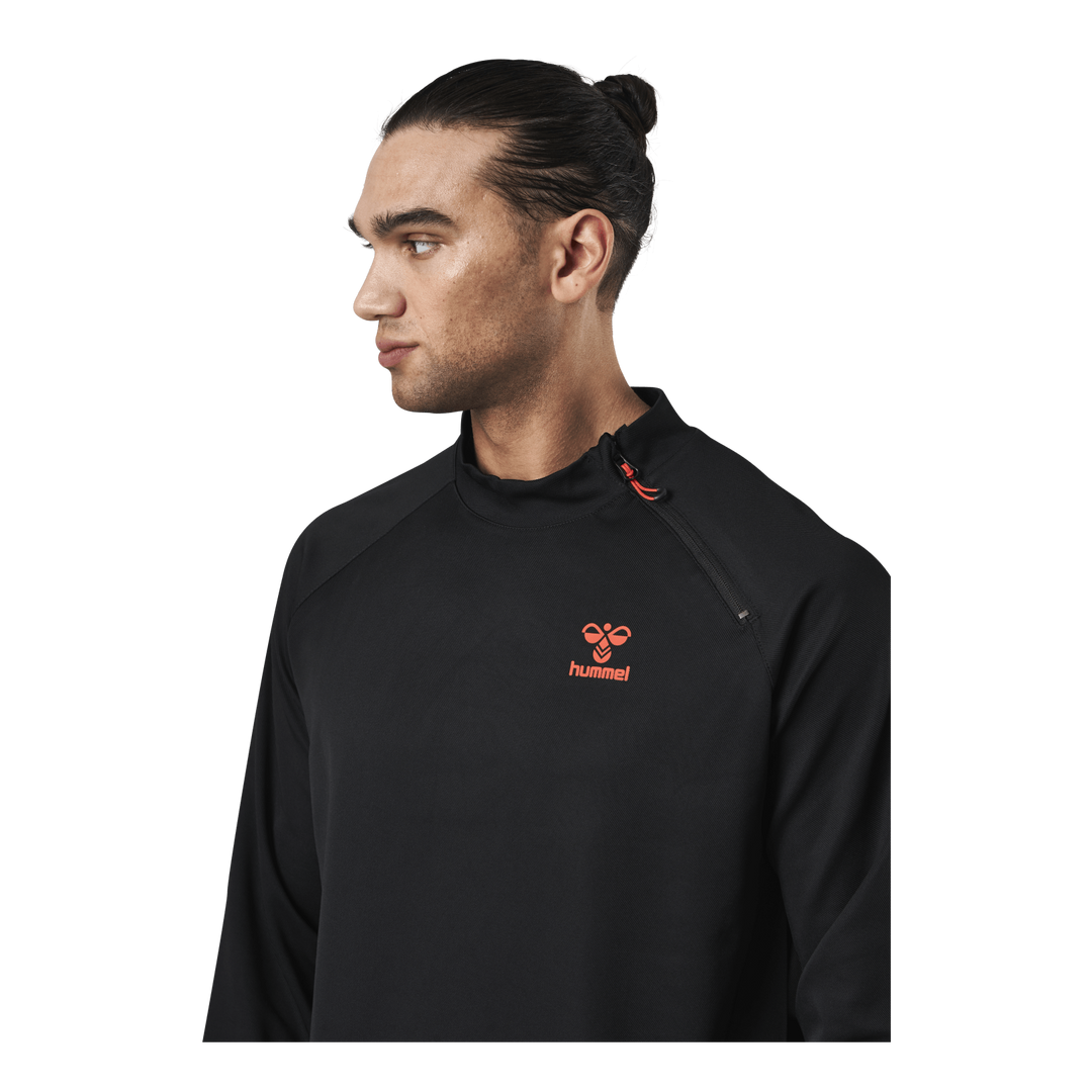 Half Zip Sweat Black