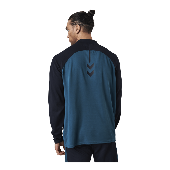 Half Zip Sweat Blue/Grey