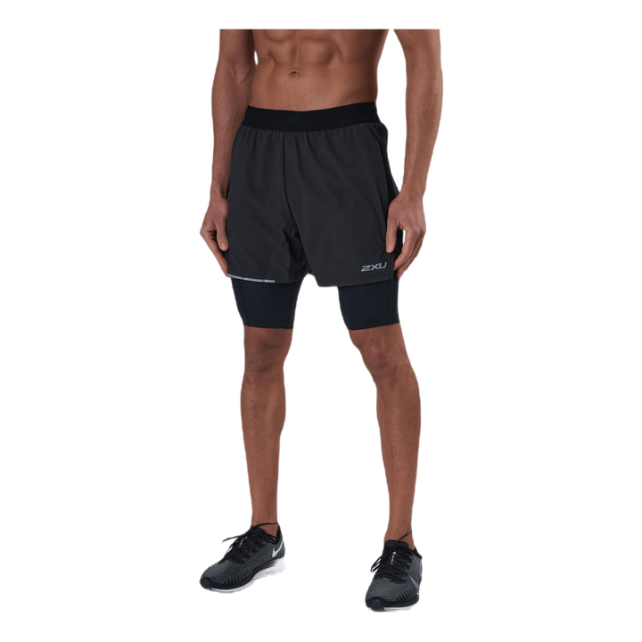 Aero 2-In-1 5" Shorts Black/Silver