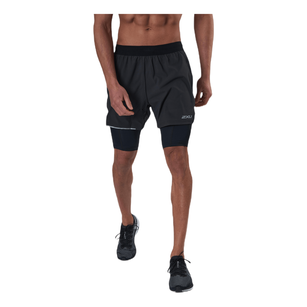 Aero 2-In-1 5" Shorts Black/Silver
