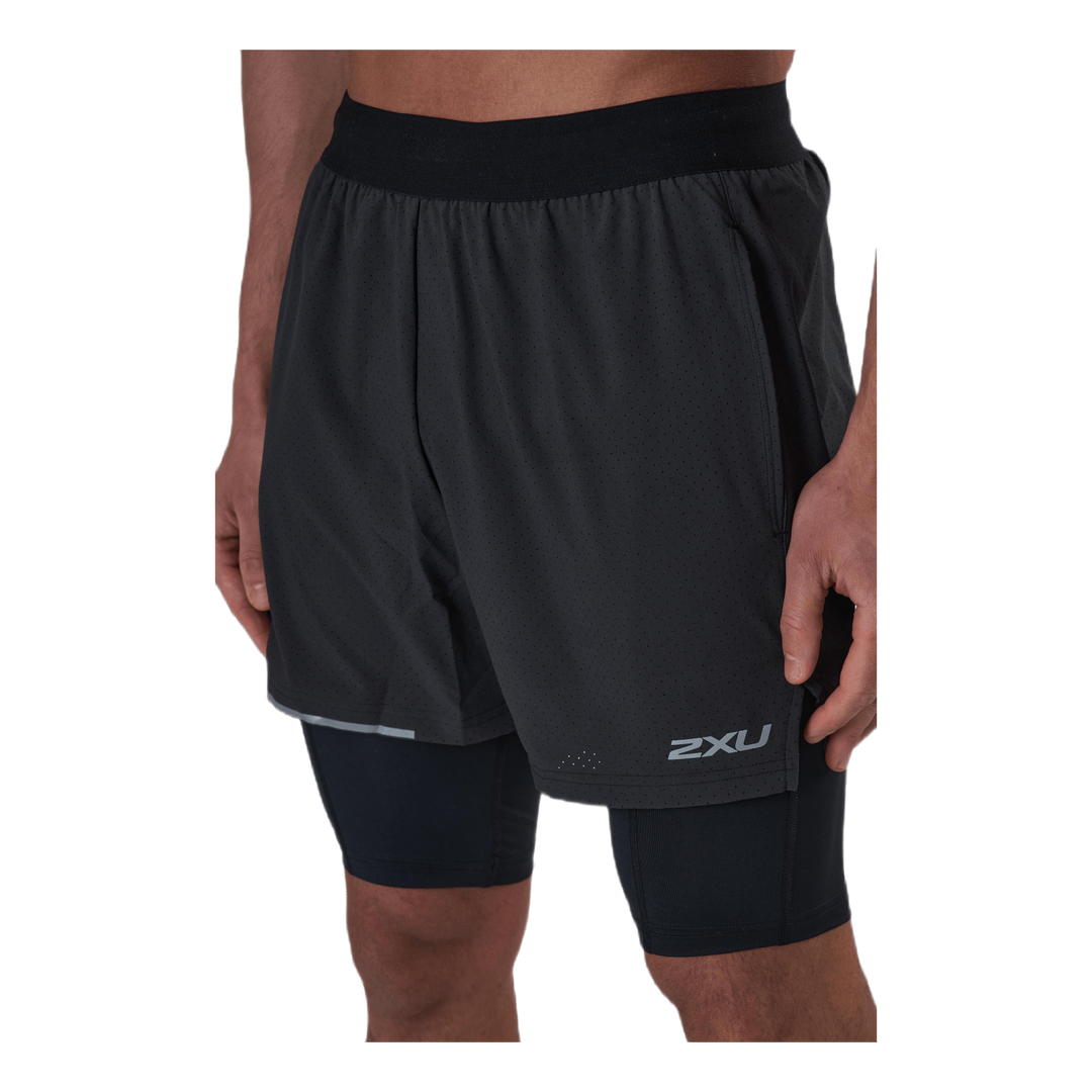 Aero 2-In-1 5" Shorts Black/Silver