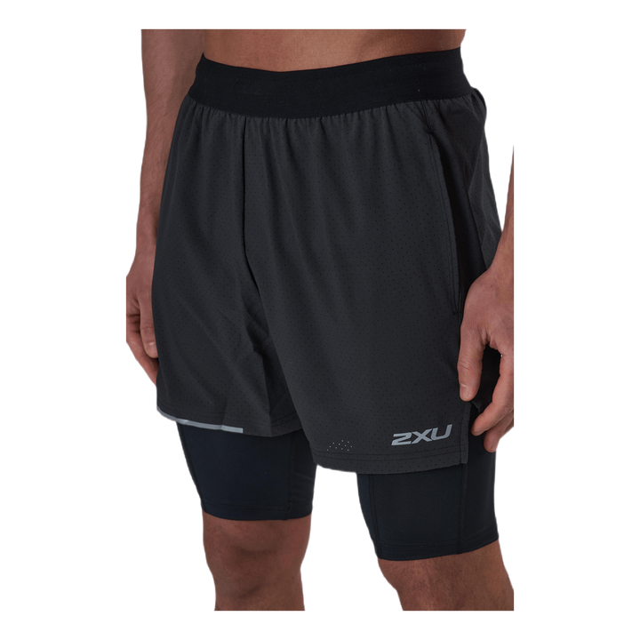 Aero 2-In-1 5" Shorts Black/Silver