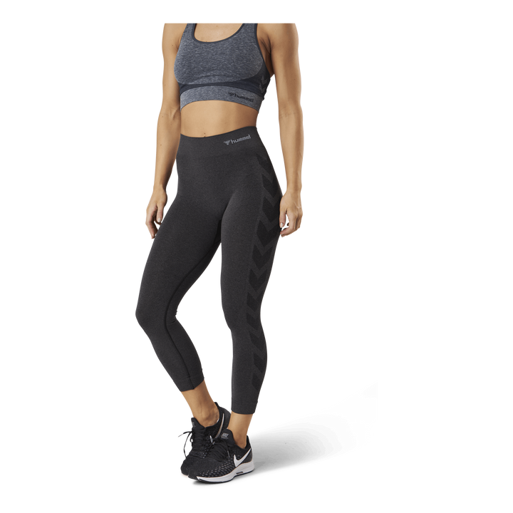 Seamless 3/4 Tights Black