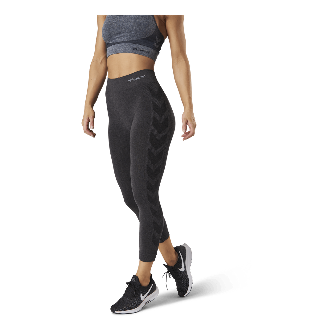 Seamless 3/4 Tights Black
