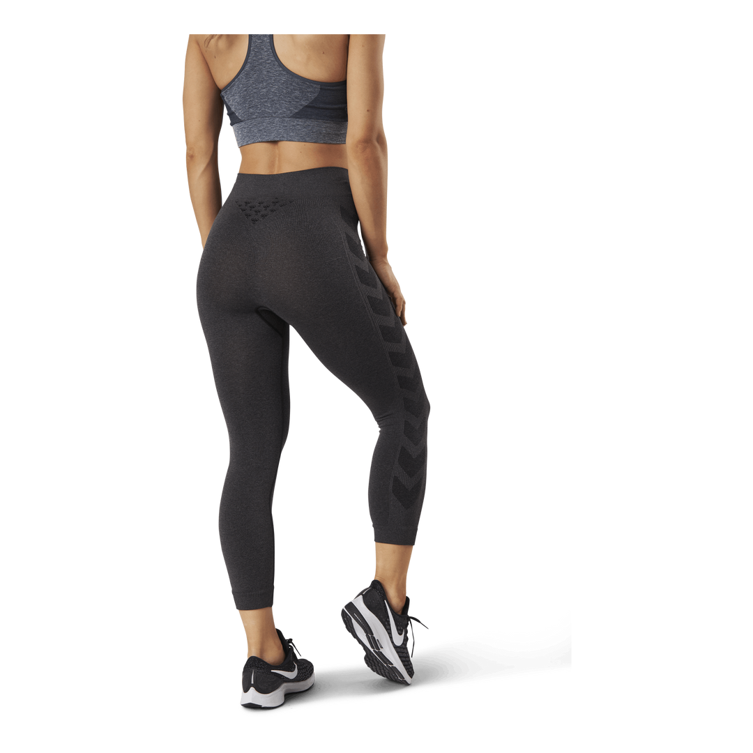 Seamless 3/4 Tights Black