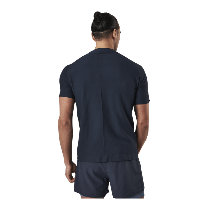 Cube Seamless T-Shirt Blue