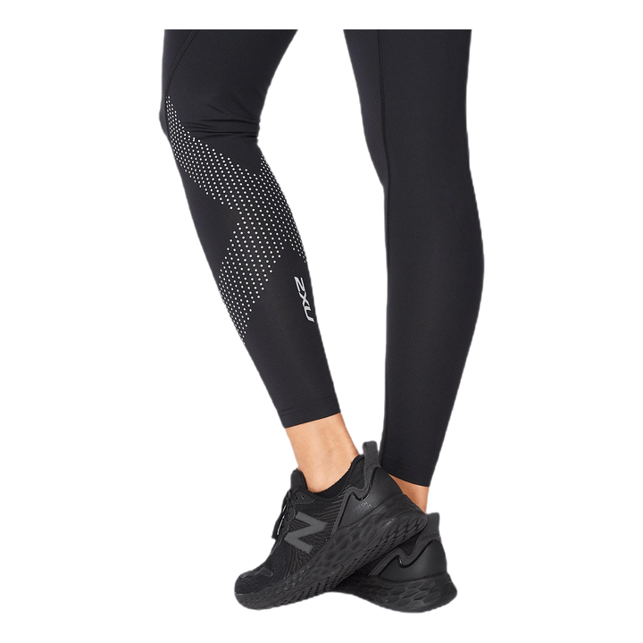 Mid-Rise Compression Tights Black/Grey