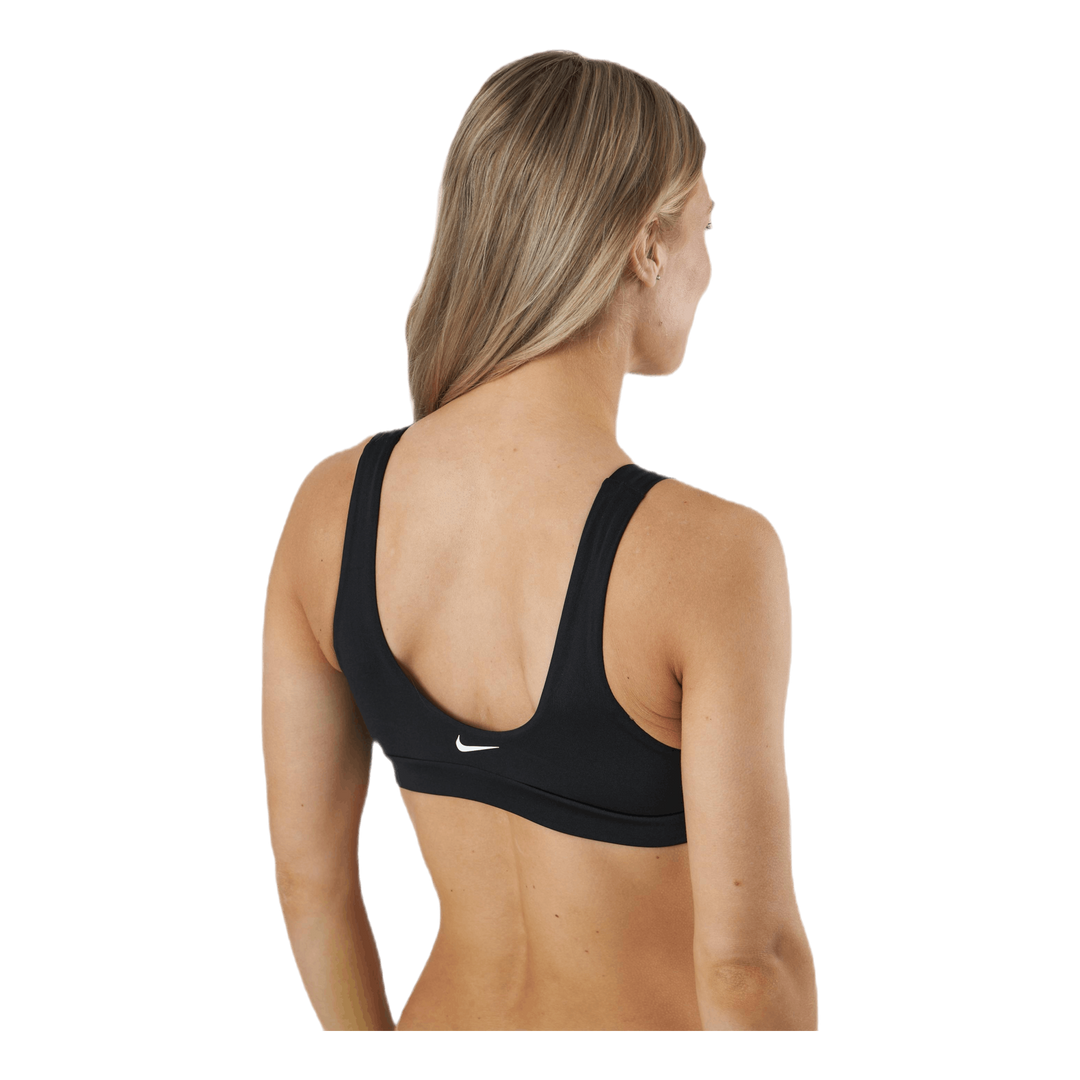 Scoop Neck Bikini Top Black