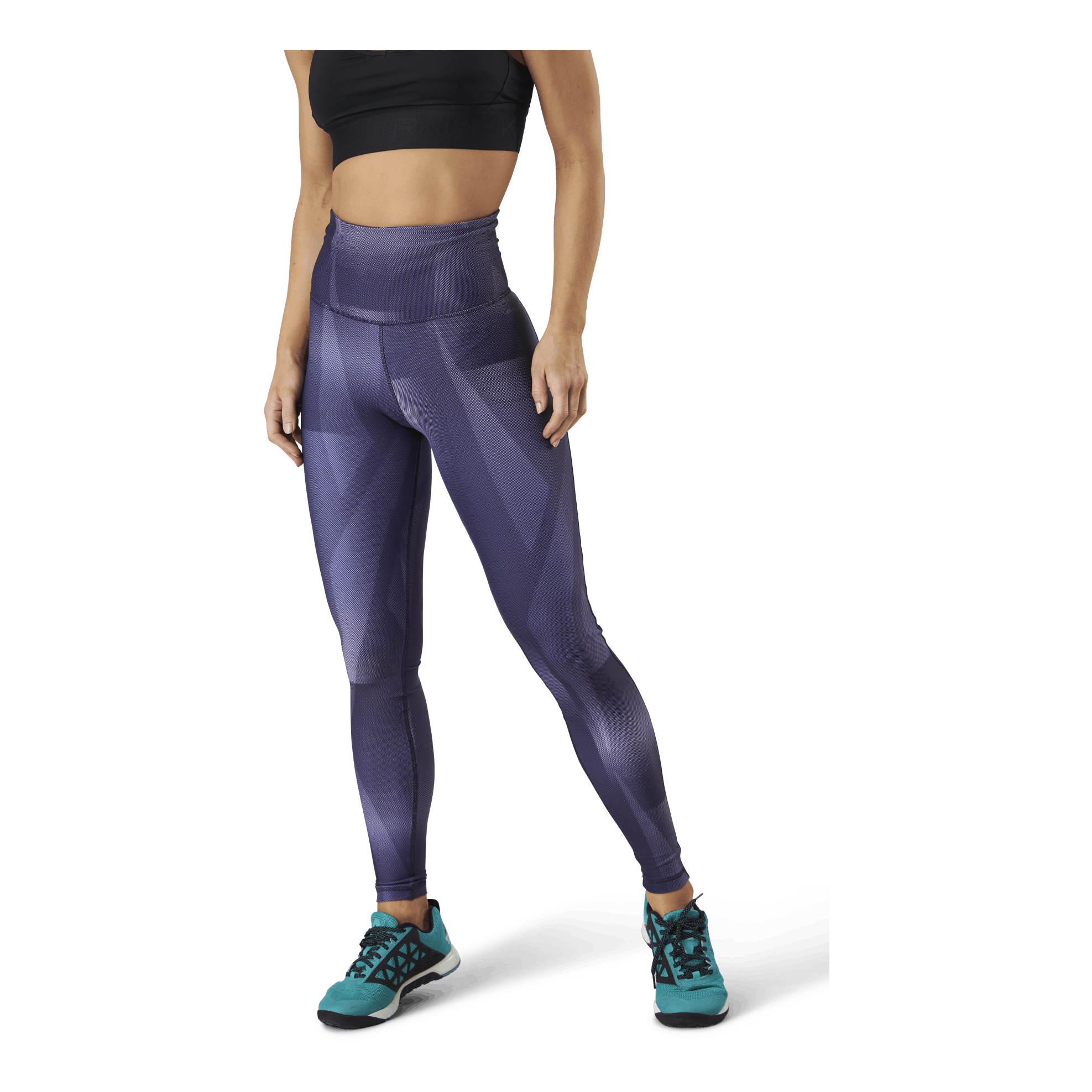 Reebok TS Lux High Rise Vector Tight - Lilla