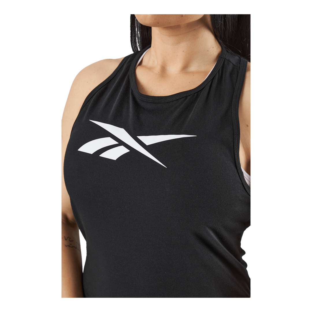 TE Graphic Vector Tank Black