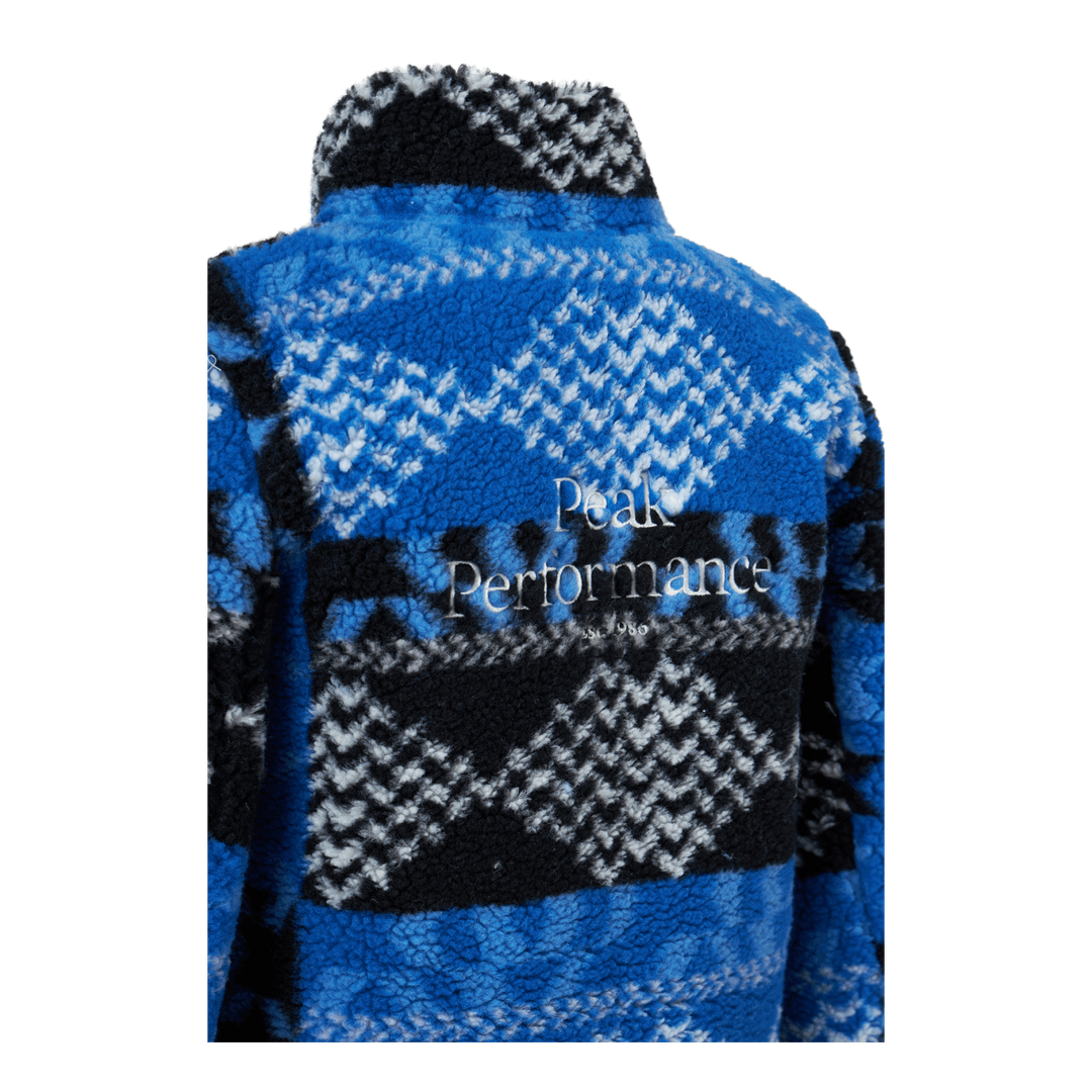 Junior Original Pile Zip Jacket Blue/Black