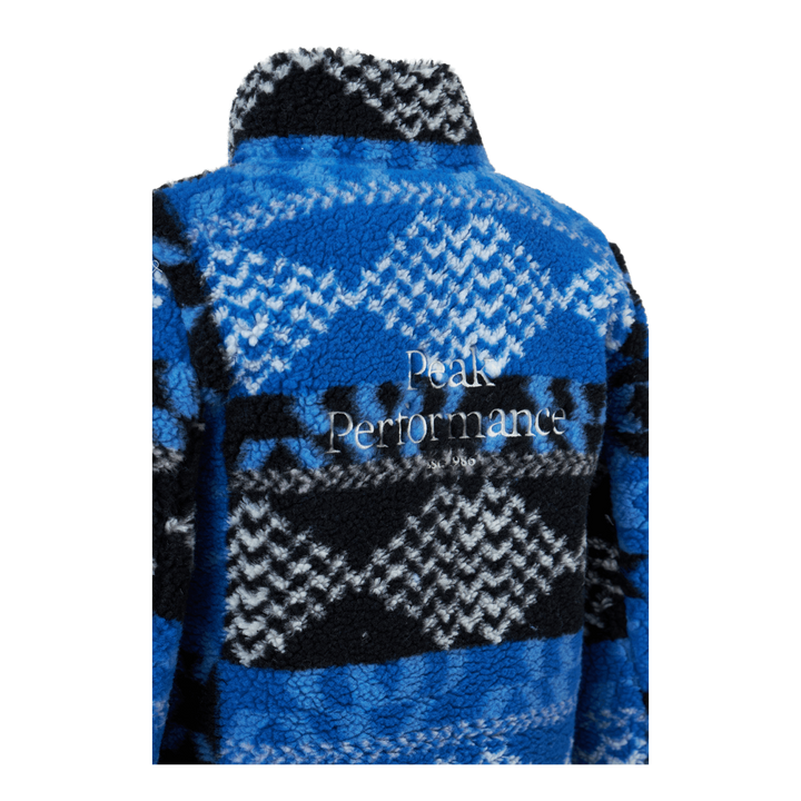 Junior Original Pile Zip Jacket Blue/Black
