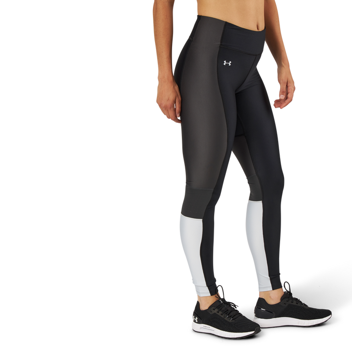 UA HG Armour Perforation Inset Leggings Black