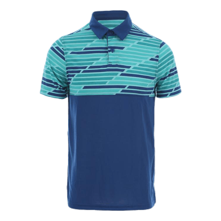 Threadborne Blocked Polo Blue/Patterned