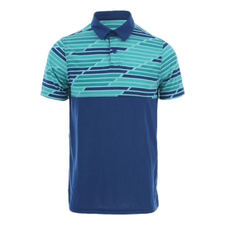 Threadborne Blocked Polo Blue/Patterned