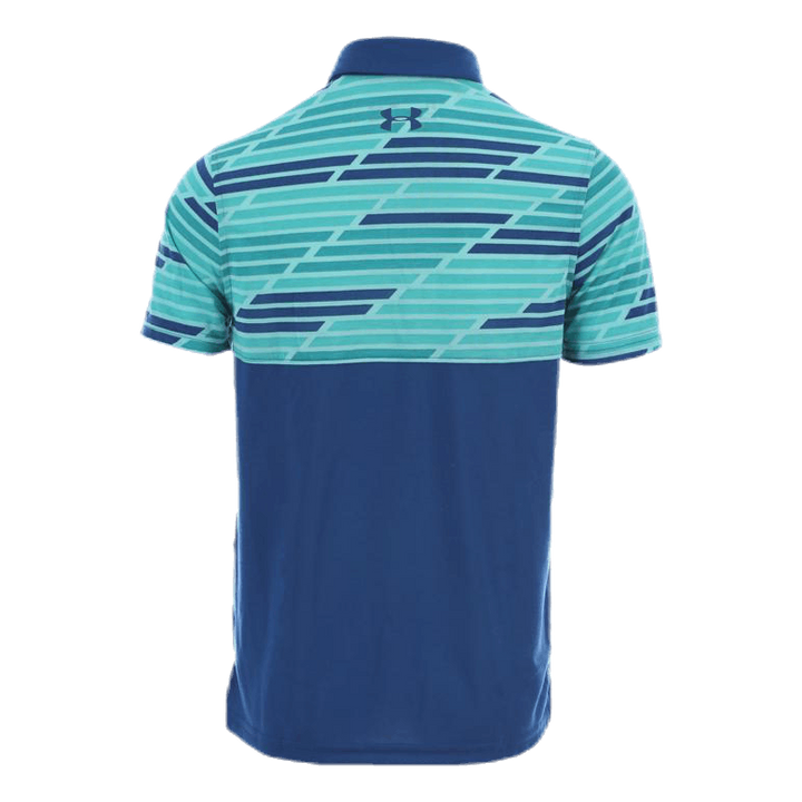Threadborne Blocked Polo Blue/Patterned