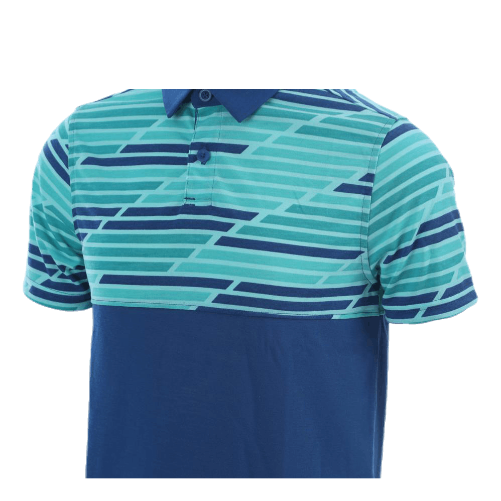 Threadborne Blocked Polo Blue/Patterned