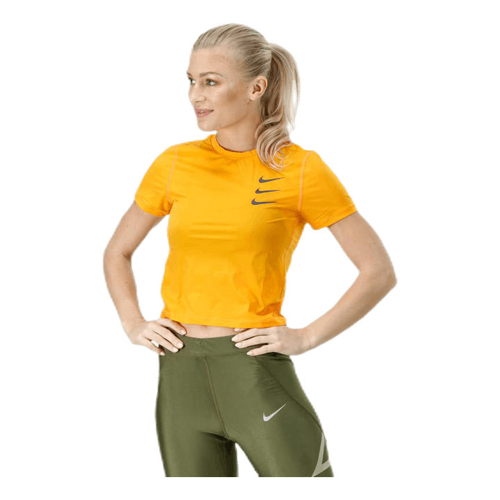 Running Division Top Crop Orange