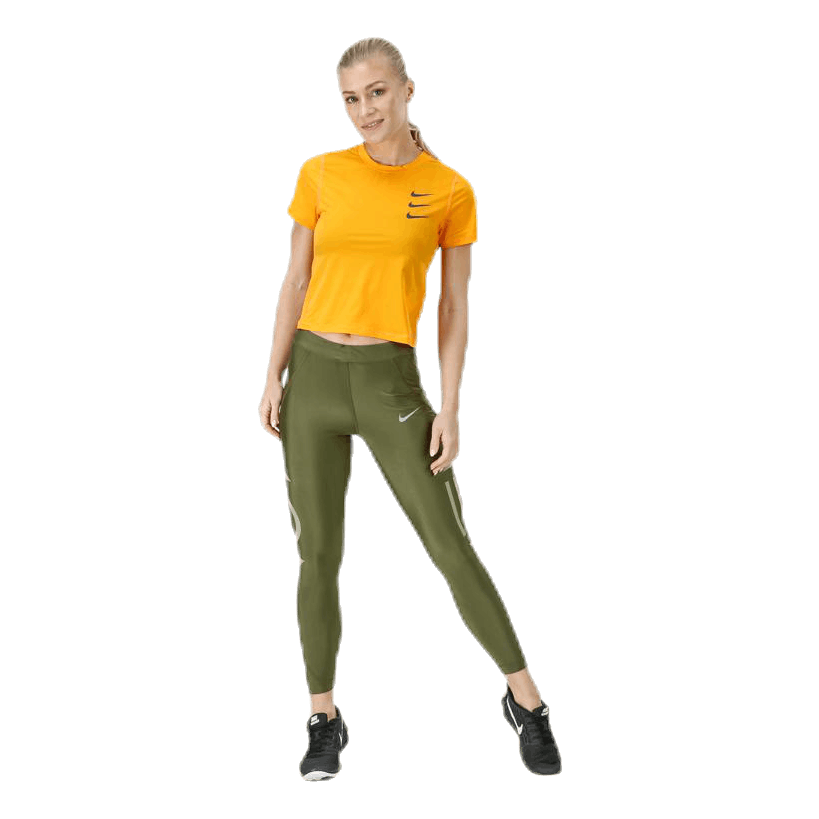 Running Division Top Crop Orange