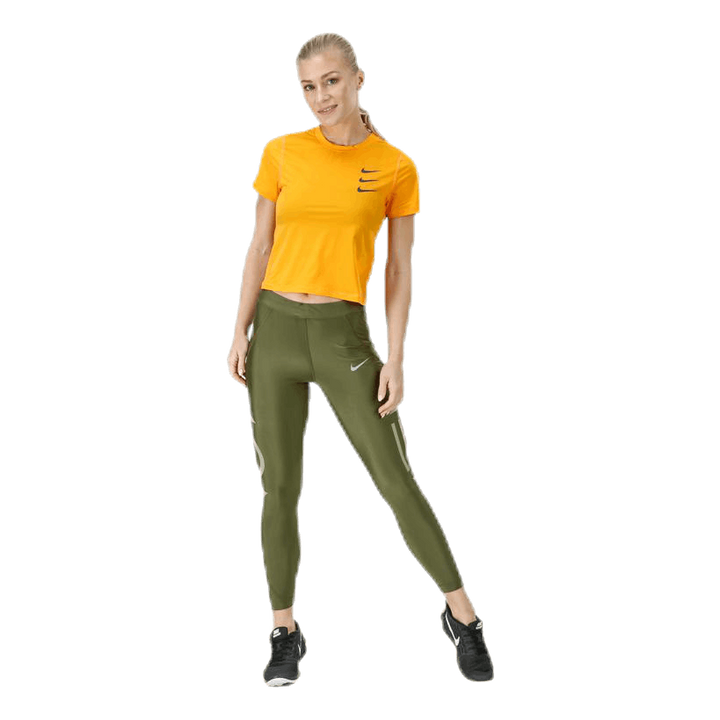 Running Division Top Crop Orange