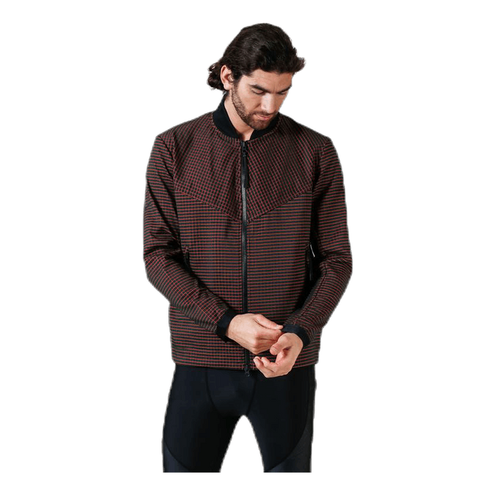 Tech Pack Grid Jacket Orange/Grey