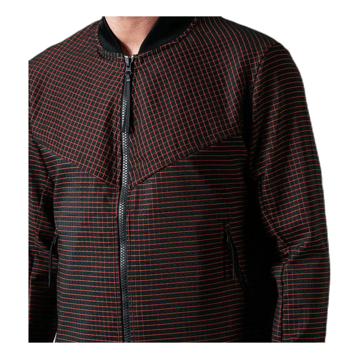Tech Pack Grid Jacket Orange/Grey