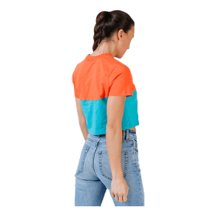Heritage SS Top Orange/Turquoise