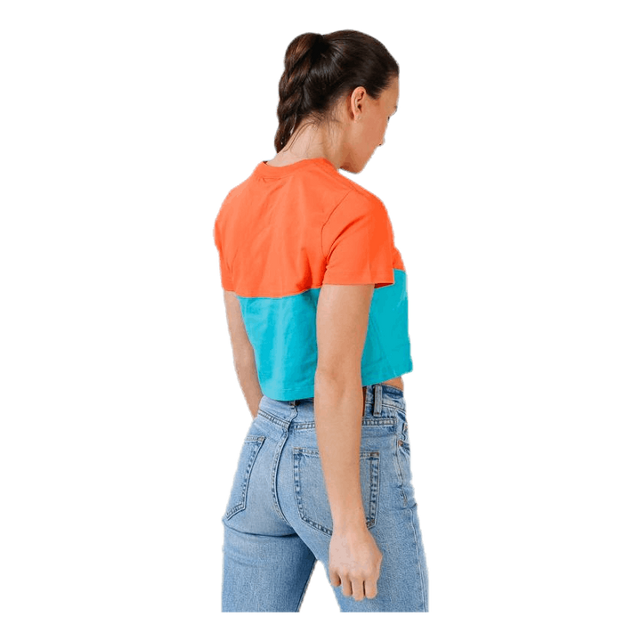 Heritage SS Top Orange/Turquoise
