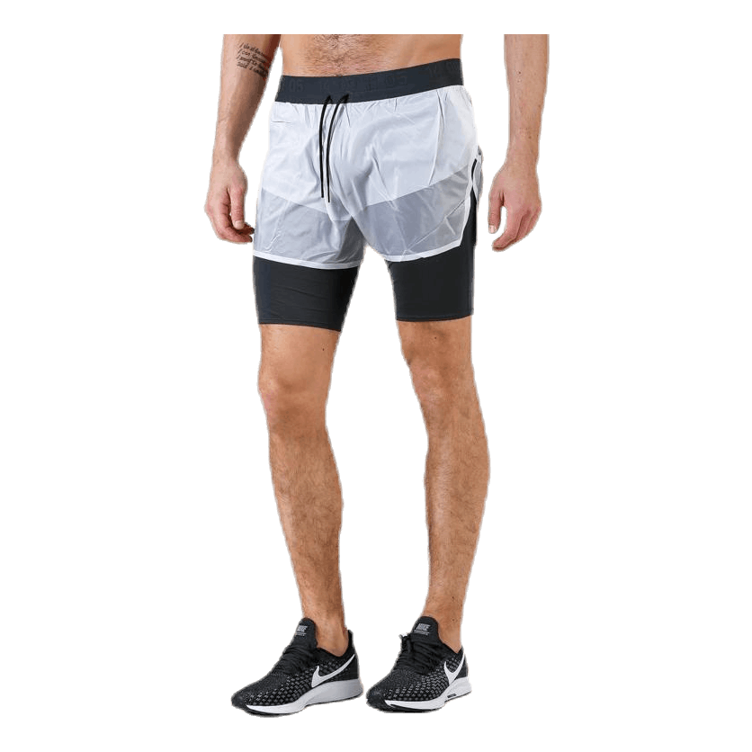 2'' 2in1 Short Teck Pack White/Black