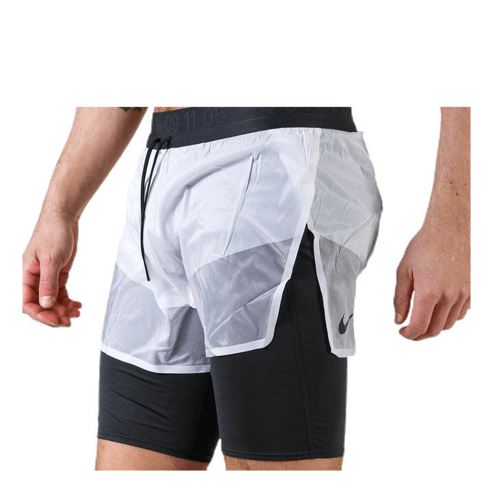 2'' 2in1 Short Teck Pack White/Black