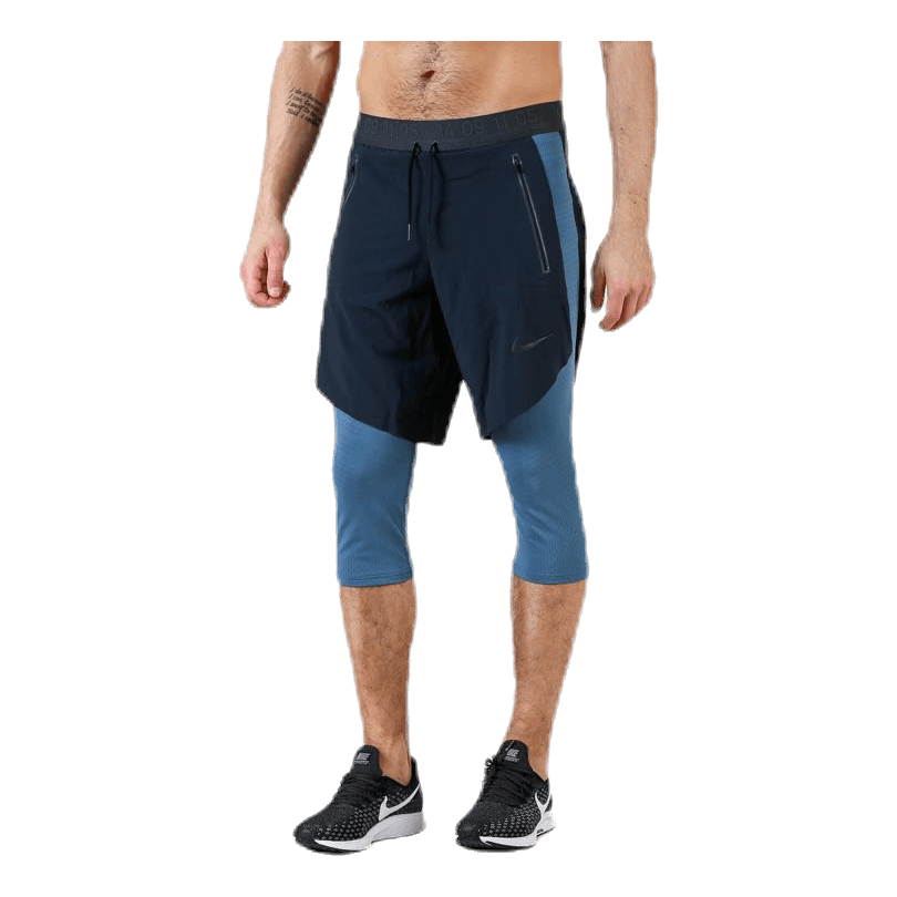 2in1 3QTR Short Teck Pack Blue/Black