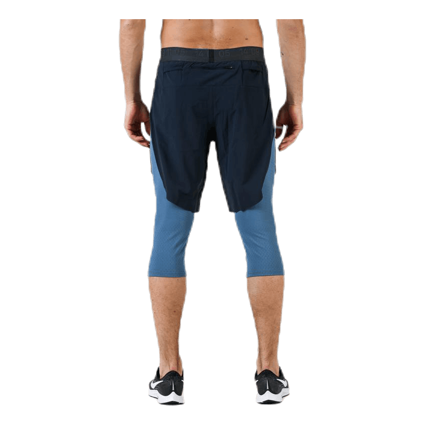 2in1 3QTR Short Teck Pack Blue/Black