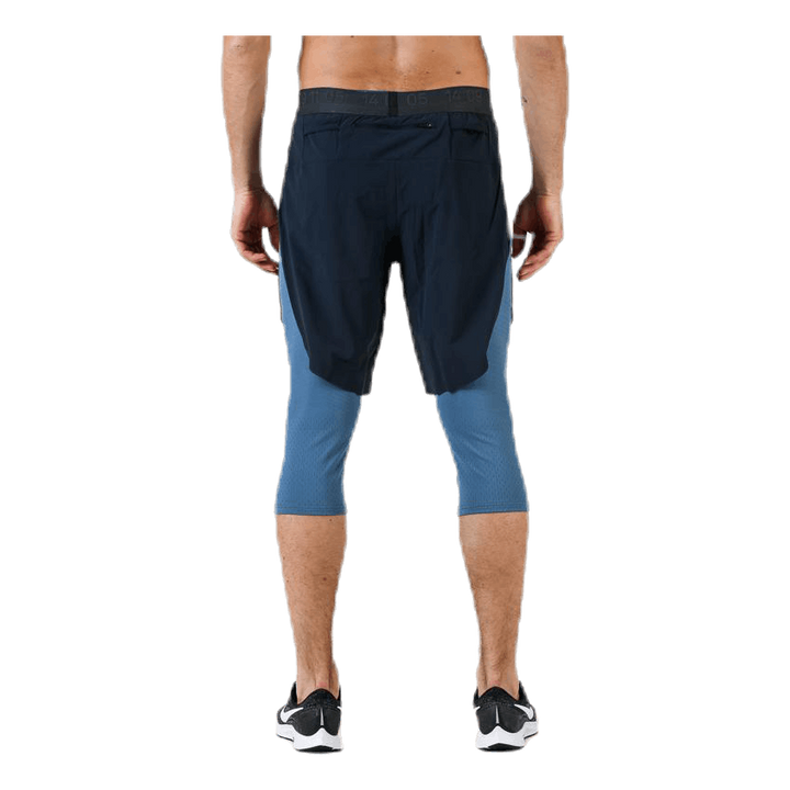 2in1 3QTR Short Teck Pack Blue/Black