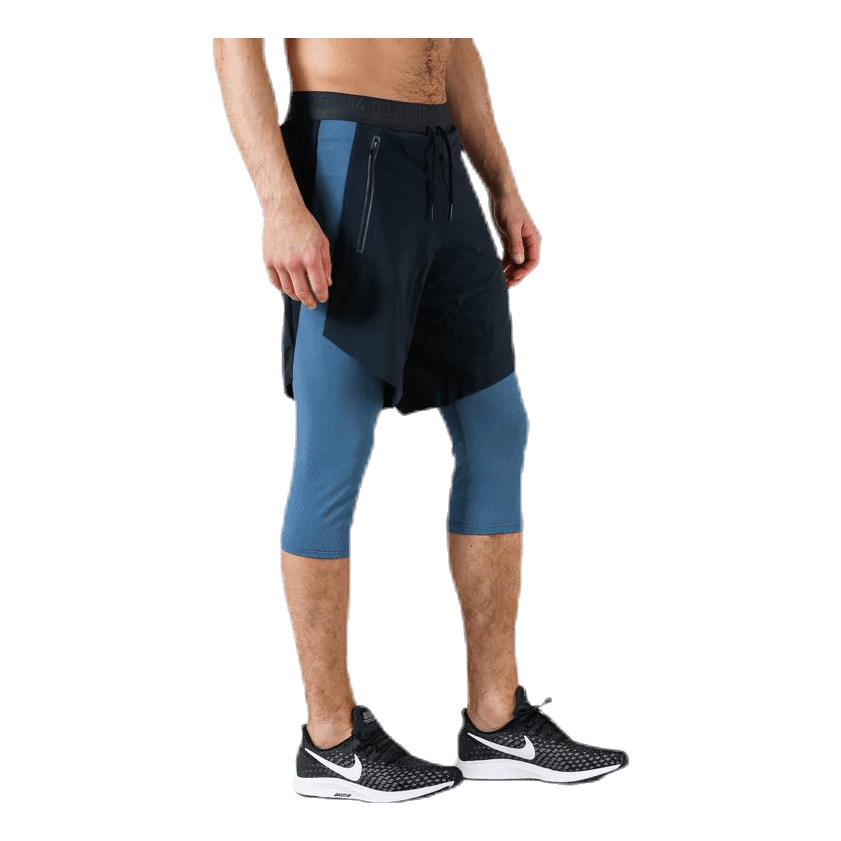 2in1 3QTR Short Teck Pack Blue/Black