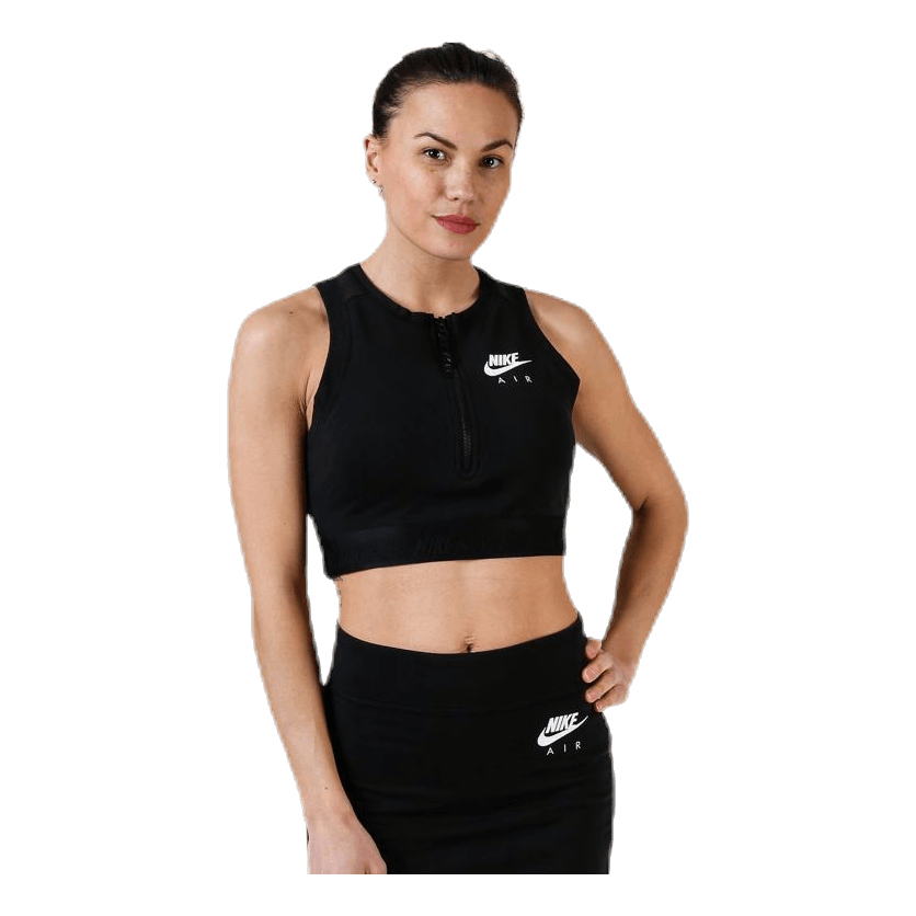 Nike air black crop top best sale