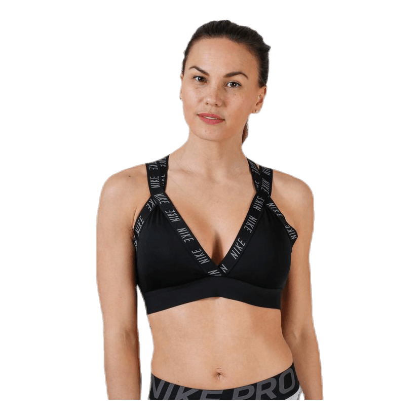 Nike indy hot sale logo bra black