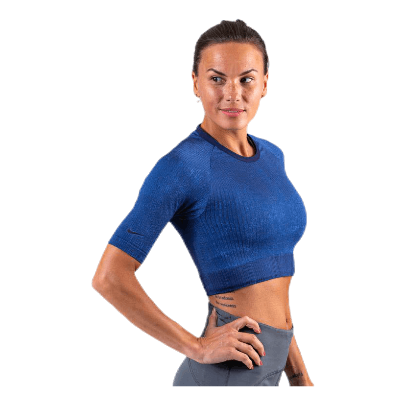 City Ready Knit Top Blue