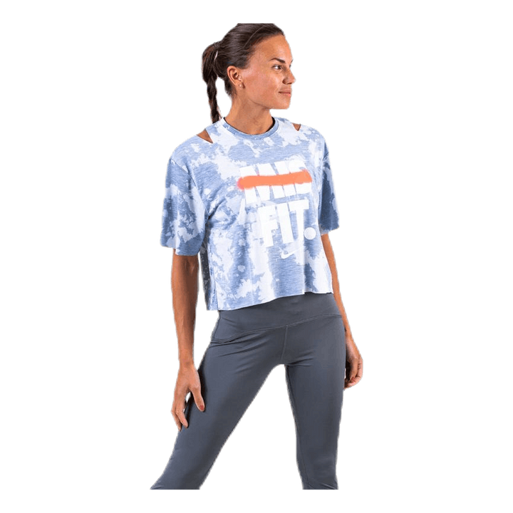 Rebel SS Crop Top White/Grey