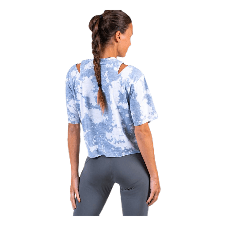 Rebel SS Crop Top White/Grey