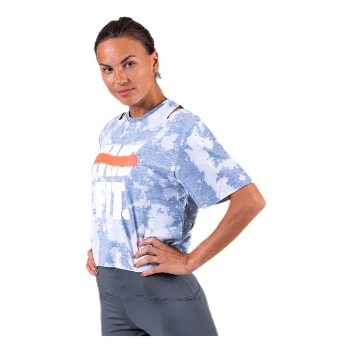 Rebel SS Crop Top White/Grey