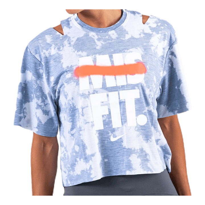 Rebel SS Crop Top White/Grey