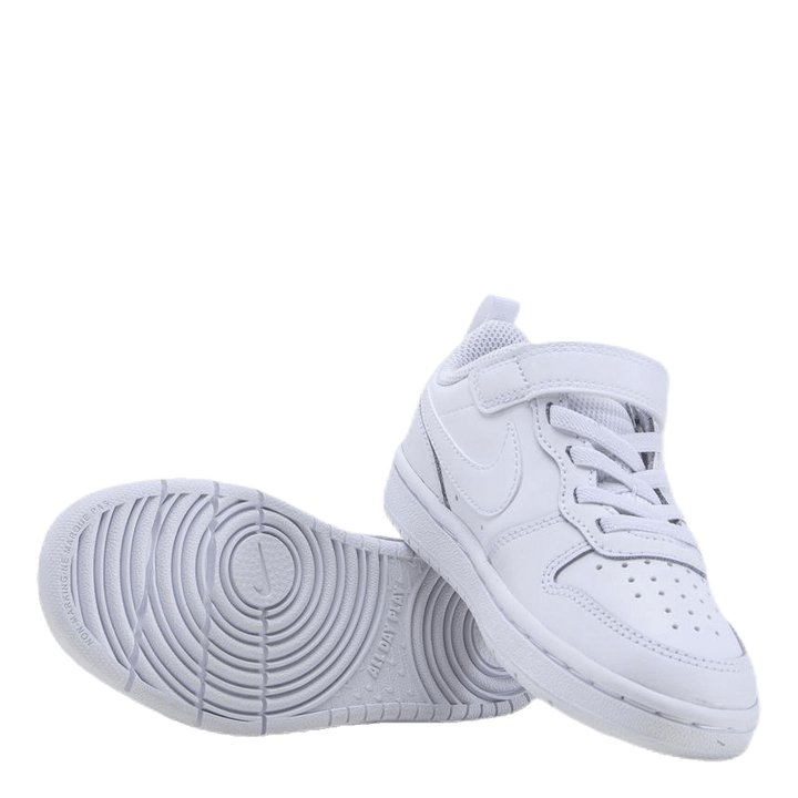 Court Borough Low 2 Little Kids' Shoes WHITE/WHITE-WHITE