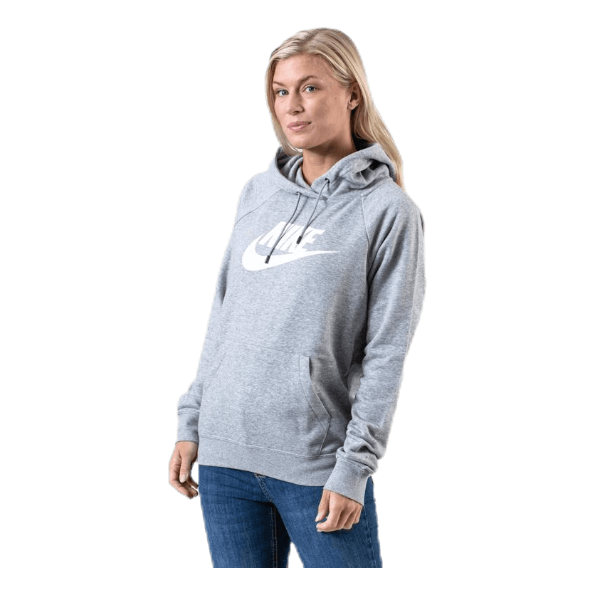 Nike Nsw Essential Hoodie White Grey Sportamore