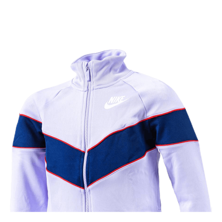 Girls Heritage Front Zip Purple