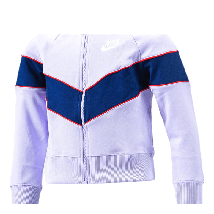 Girls Heritage Front Zip Purple